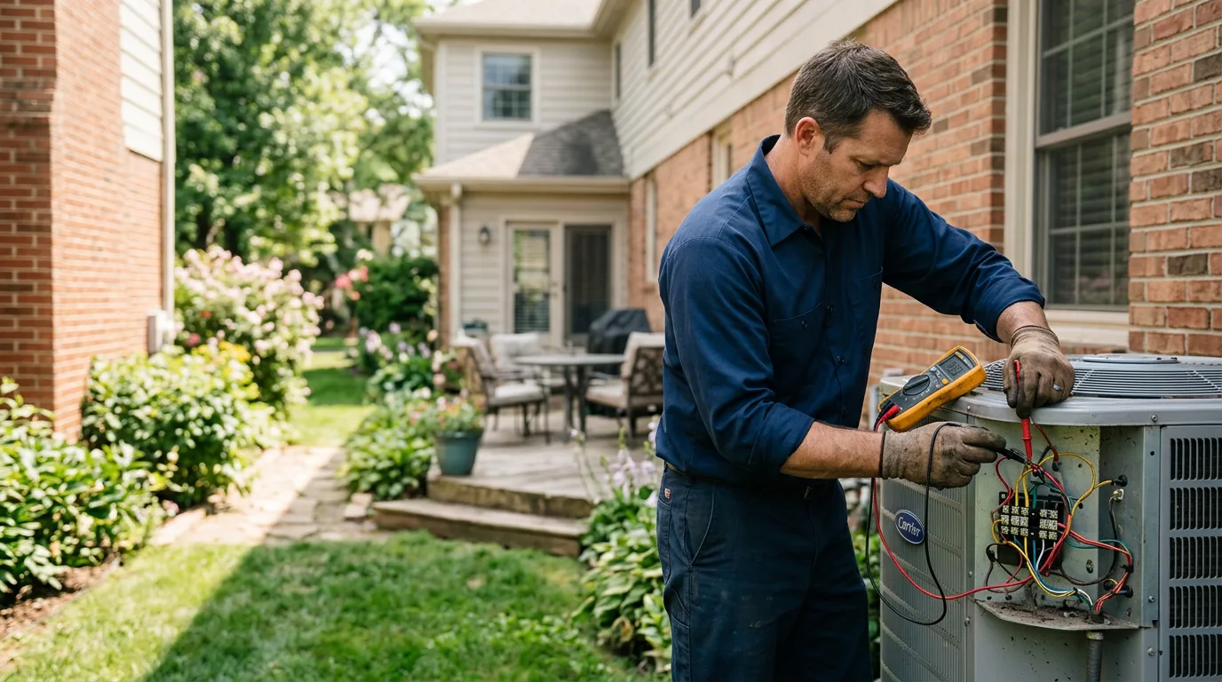 HVAC technician working near Rocky Comfort, MO